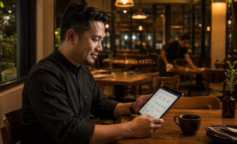 Restaurant end-of-day recap — Labamu POS Singapore